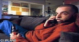 animated gif of Anheuser-Busch; Budweiser(Brand); Beer(Product) "Whassup Campaign: True, Call Waiting, Pizza Guy, Wasabi"