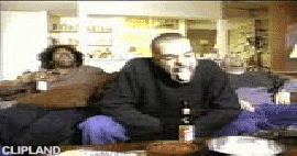 animated gif of Anheuser-Busch; Budweiser(Brand); Beer(Product) "Whassup Pizza Guy [Whassup]"