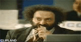 animated gif of E*TRADE; E-Trade(Brand);  E-Trade Financial(Product) "Interviews [Times Have Changed]" (2002)