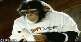 animated gif of E*TRADE; E-Trade(Brand); Online Trading(Product) "The Dancing Monkey Returns" (1/28)