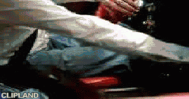 animated gif of Audi AG(Advertiser), Audi(Brand), Audi multitronic/A4(Product) "The Fan/ Wackelelvis (Multitronic. Die Erste Stufenlose Automatic Von Audi.)" (2001)