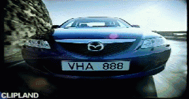 animated gif of Mazda "Mazda 6 - Zoom Zoom Zoom"