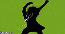 animated gif of Apple Inc.(Advertiser), Apple(Brand), Apple iPod Shuffle(Product) "Black On Green" (2005)