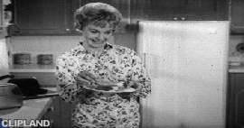 animated gif of Folger(Brand), Folger's Coffee(Product) "Harvey's Birthday (Tastes Good As Fresh-Perked.)" (1953)