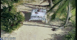 animated gif of British Airways(Brand), The Dream Ticket(Product) "Dream Island"