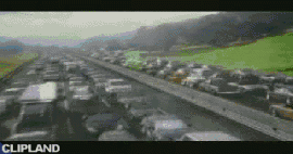animated gif of Michelin(Advertiser); Michelin(Brand); Michelin Tires(Product) "The Road of Tomorrow" (2007)