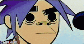 animated gif of Gorillaz "Clint Eastwood" (2001)