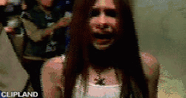 animated gif of Avril Lavigne "I'm With You" (2003)