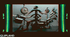animated gif of Aphex Twin "Monkey Drummer"