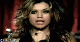 animated gif of Kelly Clarkson "Since You've Been Gone" (2004)